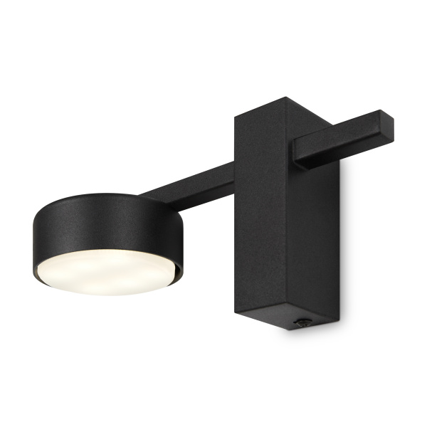 Настенный светильник (бра) 1*GX53 8Вт Черный IP20 Tactic FR5363WL-01B Freya