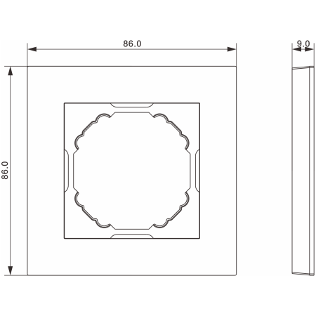 Donel A07 мокко рамка 1-я, серия DB