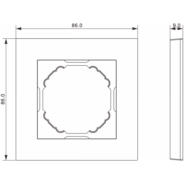 Donel A07 мокко рамка 1-я, серия DB