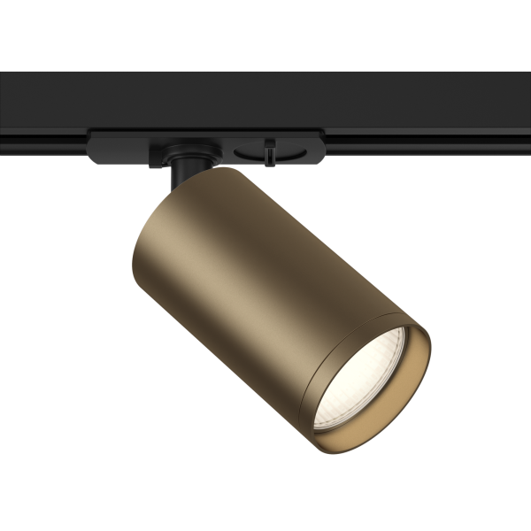 Трековый светильник 1*GU10 10Вт Черный и Бронза IP20 Single phase track system Unity TR020-1-U-GU10-BBZ Technical Maytoni
