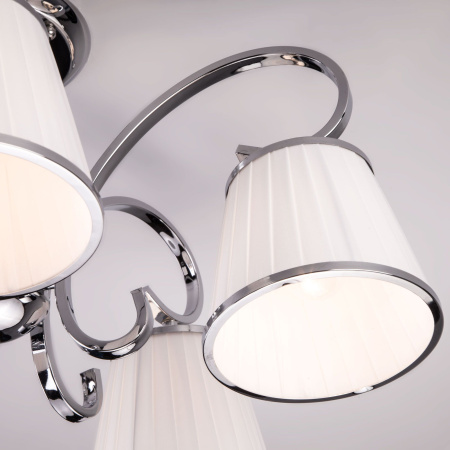 Потолочная люстра с абажурами 5*E14 40Вт хром IP20 Tessa (60088/5 хром) Eurosvet