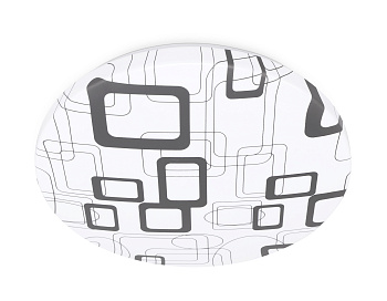 Потолочный светодиодный светильник FZ1044 WH/BK белый/черный 30W 6400K D370*55 (Без ПДУ) Ambrella Light