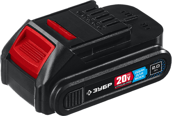 20В, Li-Ion, 2Ач, тип T7, аккумуляторная батарея, Профессионал. ST7-20-2 ЗУБР