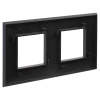 Рамка "Avanti", "Черный матовый", 2 поста (4 мод.) DKC
