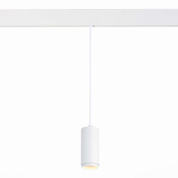 Магнитный трековый светильник подвесной ZOOM Белый LED 1*6Вт 3000К 667Lm Ra>80 10-60° IP20 D60xH120 48В ST357.533.06 ST LUCE