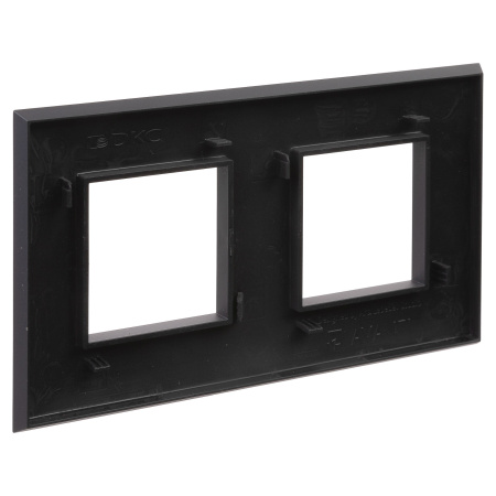 Рамка "Avanti", "Черный матовый", 2 поста (4 мод.) DKC