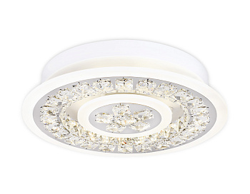 Потолочный светодиодный светильник с пультом FA153 WH белый 82W D400*90 (ПДУ РАДИО 2.4) Ambrella Light