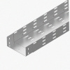 Лоток монтажный цельный перфорированный ЛМЦ300х50х3000 УТ1,5, оцинкованный лист, S1,5