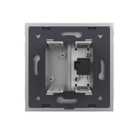 Розетка микрофон TRS 6.3 JACK Серая Livolo