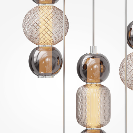 Подвесной светильник LED 80Вт Хром IP20 Drop MOD273PL-L80CH3K Maytoni