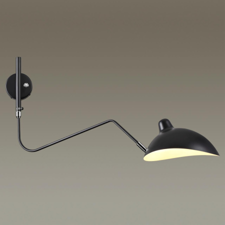 Настенный св-к E27 1*40W KERBI черный/хром ODEON LIGHT