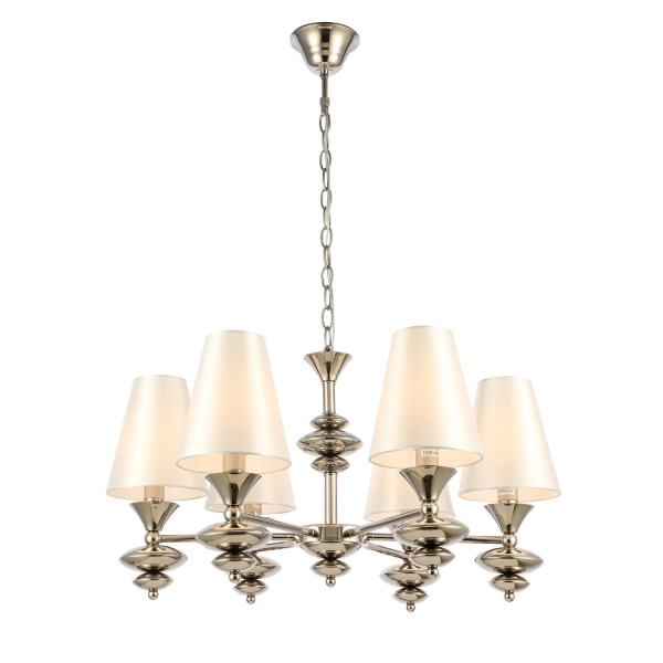 Люстра подвесная Никель/Белый E14 6*40Вт SL1137.103.06 EVOLUCE