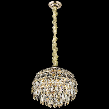 Светильник подвесной Белое золото/Прозрачный E14 6*40Вт WE113.06.303 WERTMARK