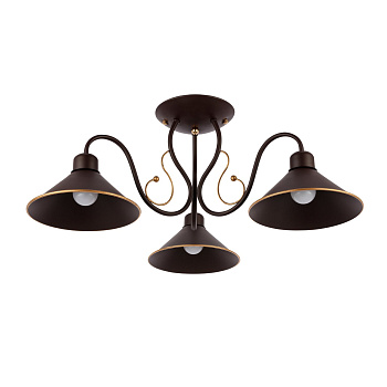 Люстра потолочная Темно-коричневый/Черный E27 3*60Вт SLE120402-03 EVOLUCE