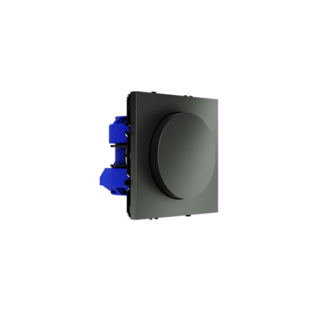 Светорегулятор встраиваемый Voltum S70 поворотно-нажимной 600 Вт, (титан)