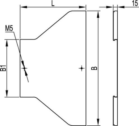 Крышка RRC на переходник 100/50, цинк-ламельная DKC