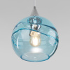 Подвесной светильник 1*E27 40Вт хром IP20 (50221/1 голубой) Eurosvet