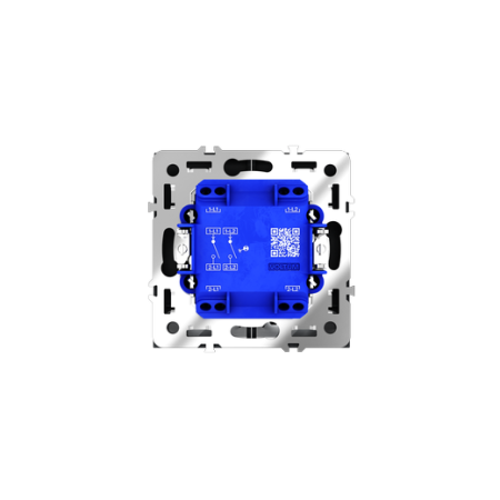 Выключатель встраиваемый Voltum S70 двухклавишный с подсветкой 10А, (графит)