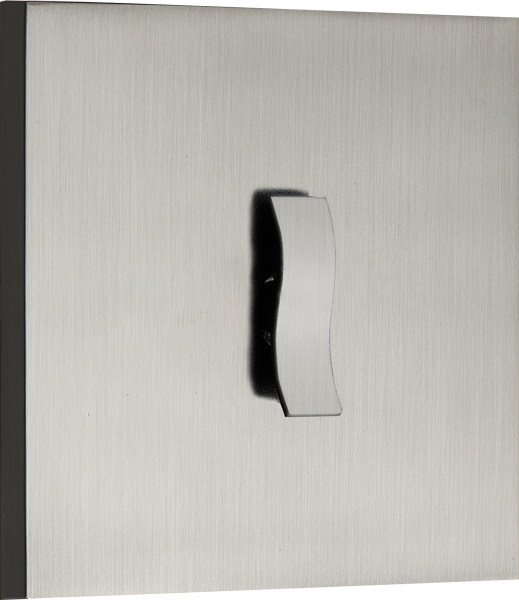 Donel N96 выключателя звонкового типа на 1 тумблер, клавиша Wave, 10AX 250V, Вороненая сталь, серия DT