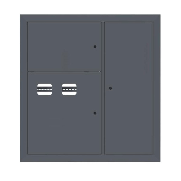 Щит этажный 2 кв, RAL7016 (1000х950х150) PROxima EKF