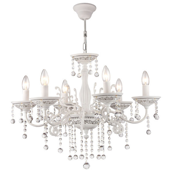 Люстра 6*E14 60Вт Белый IP20 Bellona ARM386-06-W Maytoni