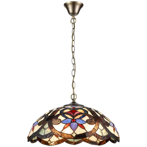 Люстра подвесная Бронза/Разноцветный E27 3*60Вт 826-806-03 VELANTE