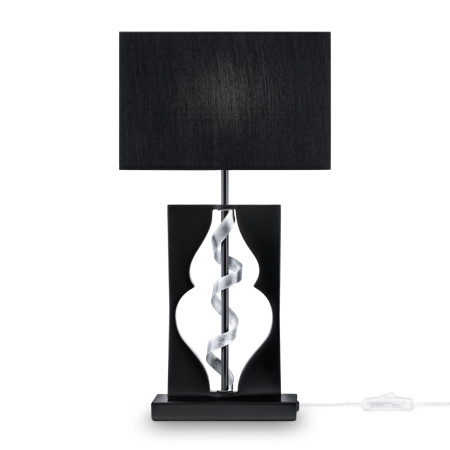 Настольная лампа 1*E14 40Вт Черный и Хром IP20 Intreccio ARM010-11-R Maytoni