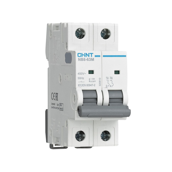 Выключатель автоматический ВА МОД NB8-63M 2П 4А 10кА L без тепл. расцеп. CHINT