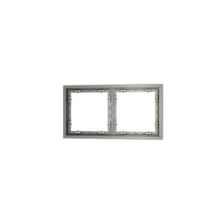 Рамка пластиковая Voltum S70 на 2 поста, (сталь)