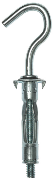 Анкер МОЛЛИ для пустотелых конструкций, с полукольцом, М4х32х13мм, 2шт, оцинкованный, ЗУБР