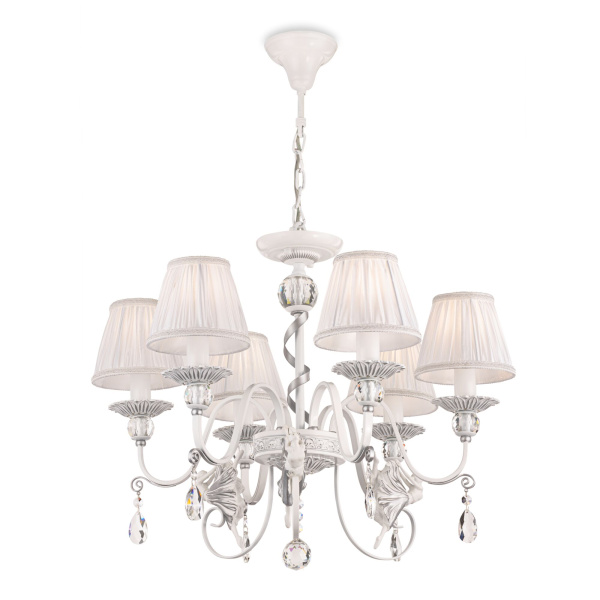 Люстра 6*E14 40Вт Белый с Серебром IP20 Elina ARM222-06-N Maytoni