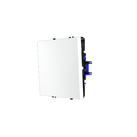 Перекрестный переключатель встраиваемый Voltum S70 одноклавишный 10А, (белый матовый)