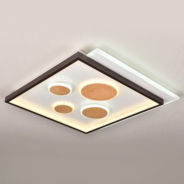 Светодиодный управляемый светильник накладной Feron AL8400 90W 3000К-6500K накладные квадраты