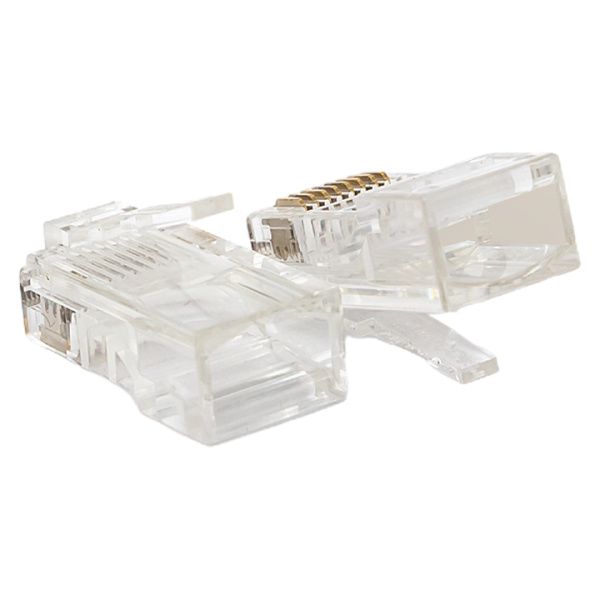 Коннектор RJ-45 TERACOM неэкранированный 8P8C Cat,5E универсальный (упак,50шт) EKF