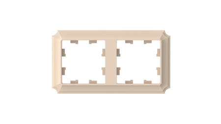 ATLASDESIGN ANTIQUE 2-постовая РАМКА, универсальная, ПЕСОЧНЫЙ Schneider Electric