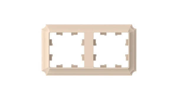 ATLASDESIGN ANTIQUE 2-постовая РАМКА, универсальная, ПЕСОЧНЫЙ Schneider Electric