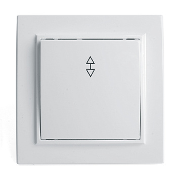 Переключатель 1-клавишный STEKKER PSW10-9005-01, 250В, 10А, серия Эрна, белый