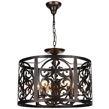 Подвесной светильник 5*E14 60Вт Коричневый IP20 Rustika H899-05-R Maytoni