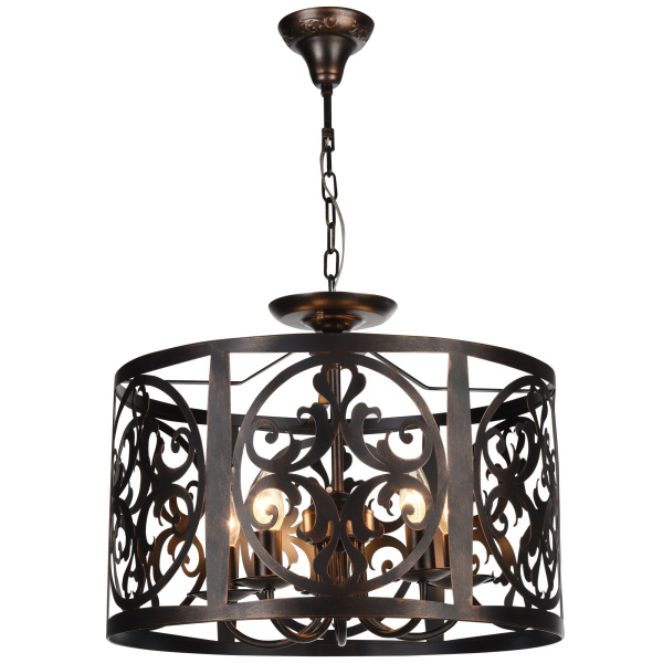 Подвесной светильник 5*E14 60Вт Коричневый IP20 Rustika H899-05-R Maytoni