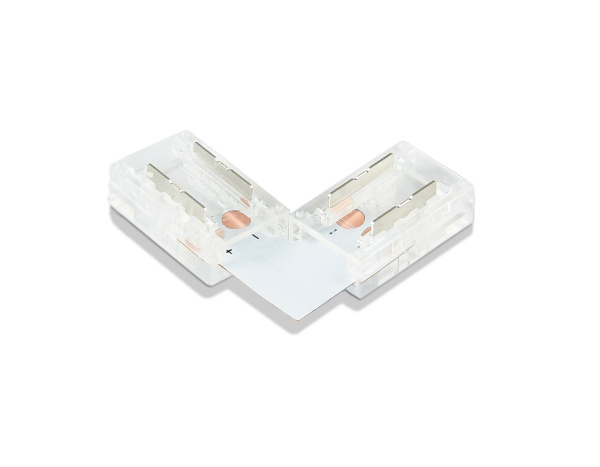 Соединитель угловой L для светодиодной ленты COB 8mm 12/24V (2 конт.) GS6851 (5шт) Ambrella Light