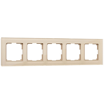 Favorit Рамка на 5 постов (шампань) Werkel