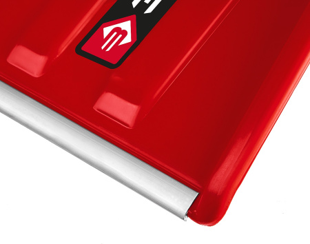 Снеговой движок (скрепер) ПОЛЮС 860 мм пластиковый ковш с алюминиевой планкой с колесиками ЗУБР