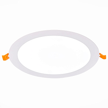 Светильник встраиваемый Белый LED 1*18Вт 4000К 1 350Lm Ra80 110° IP20 D250xH8 90-265В ST209.548.18 ST LUCE