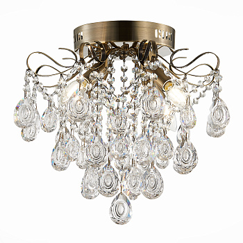 Светильник потолочный Бронза/Прозрачный E14 4*60Вт SLE160102-04 EVOLUCE