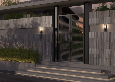 Настенный светильник (бра) 15Вт Графит IP65 Conf O450WL-01GF Outdoor Maytoni