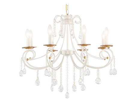 Светильник подвесной TR4917/8 WH/GD белый/золото E14/8 max 40W D740*930 Ambrella Light