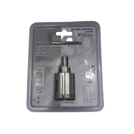 Коронка алмазная по керамике и кафелю с центрирующим сверлом 30мм 400030 Trio-Diamond