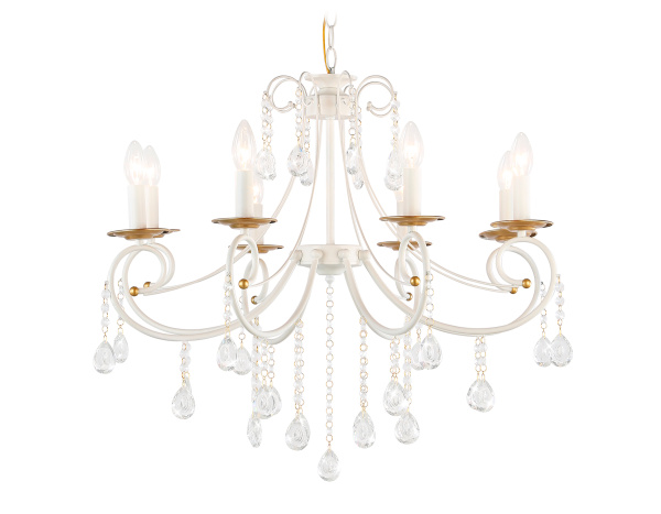 Светильник подвесной TR4917/8 WH/GD белый/золото E14/8 max 40W D740*930 Ambrella Light