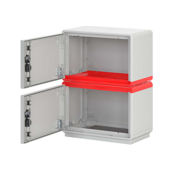 Комплект объединения шкафов Conchiglia, крыша-дно, Ш=685 мм, Г=460 мм DKC