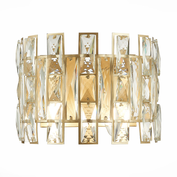 Бра шампань/шампань, прозрачный E14 2*40Вт SL1626.201.02 ST LUCE